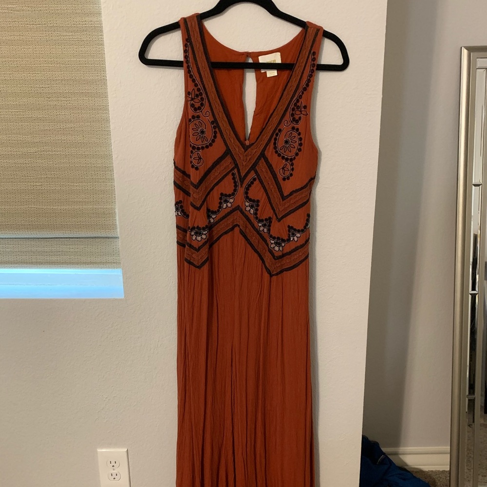 Burnt orange jumpsuit